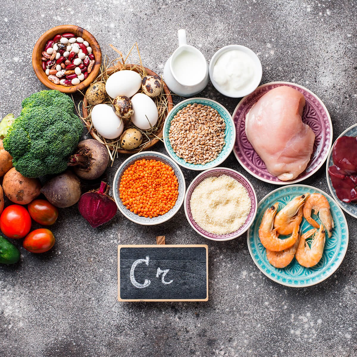 Surse naturale de crom pentru metabolism