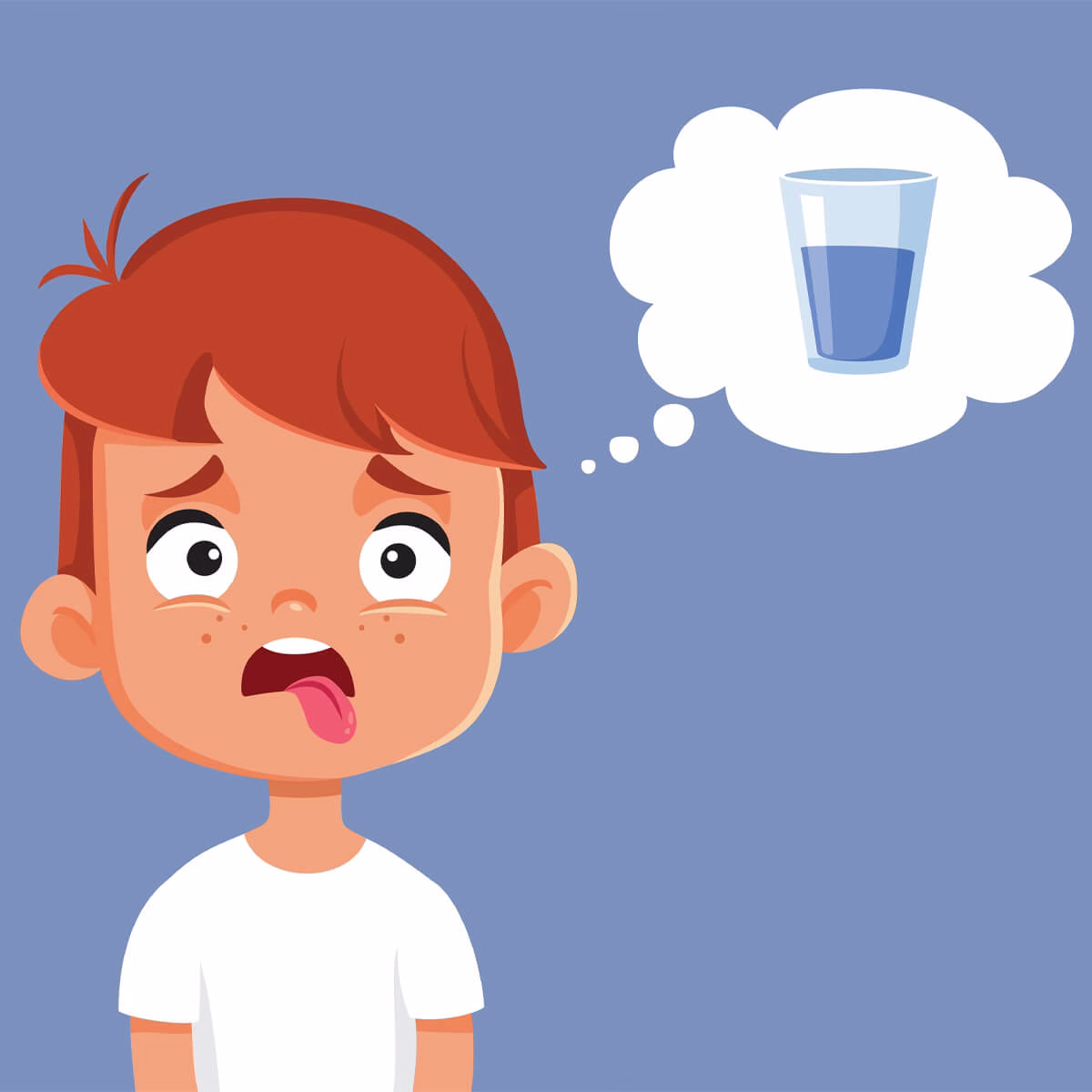 Simptome de deshidratare la sugari și copii mici